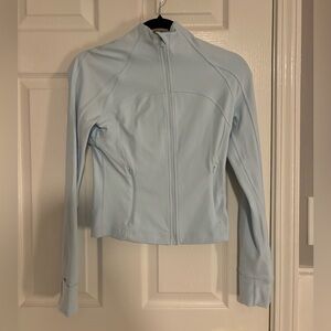 Lulu Align Zip Up Size 6 Light Blue